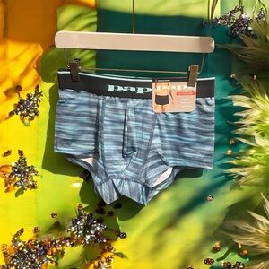 Papi Blue Striped Men's Brazilian Trunks